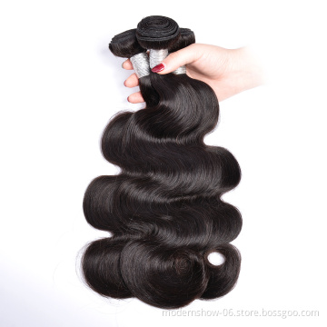 Body Wave Sew In Remy Hair Mink Brazilian Human Hair 3 to 4 Bundles With Closure